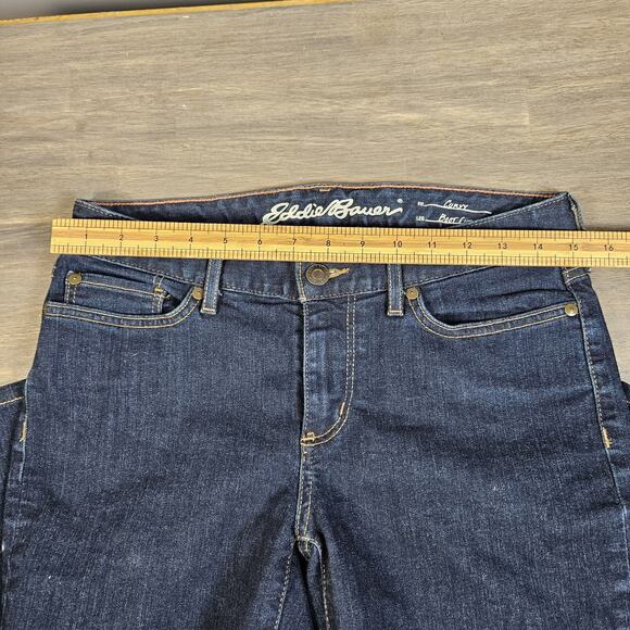 Eddie Bauer Womens Jeans Curvy Bootcut Womens 4 Classic Medium Washed Stretch - Picture 4 of 8